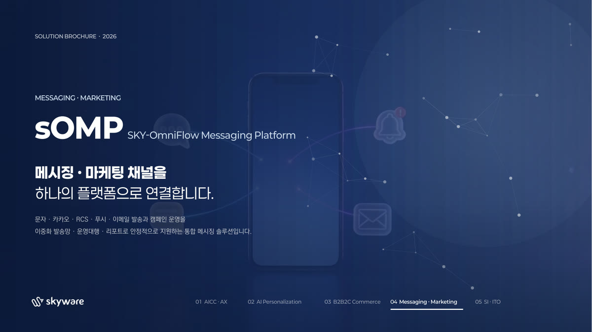 sOMP 통합 메시징 플랫폼 소개서 표지